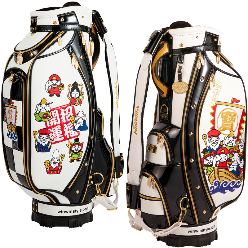 七福神/SEVEN GODs CART BAG GOLD キャディバッグ ゴルフ バッグ 