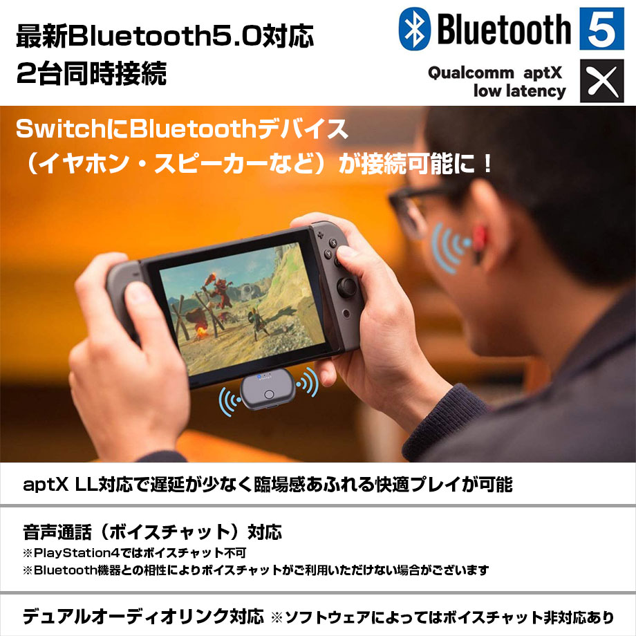 楽天市場 Nintendo Switch イヤホン ワイヤレス Bluetooth5 0 オーディオアダプター トランスミッター Ps4 Pc 無線 ワイヤレスレシーバー Usb Type C Aptx Ll 低遅延 トランシーバー アダプター Windows Macbook ヘッドフォン ヘッドセット Cio 楽天市場店