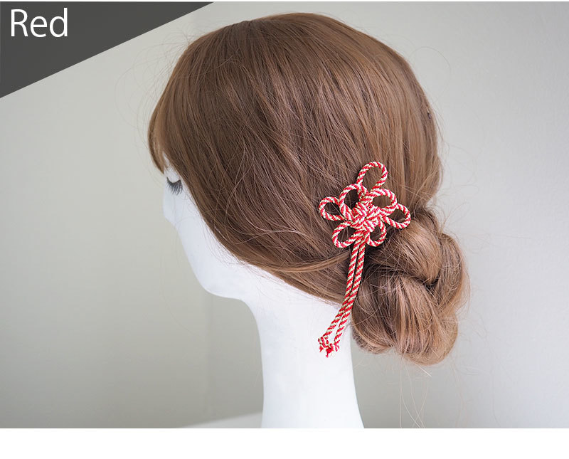 楽天市場 メール便 送料無料 クリップ 成人式 和装婚 房 ロープ 赤 黄色 ゴールド 和装 髪飾り 和装小物 飾り房 小物 紐飾り ひもかざり 吉祥結び 着物 結婚式 和 紐 ブライダル ヘアー ヘッドドレス ヘッドアクセ ヘッドアクセサリー 花嫁 Machree
