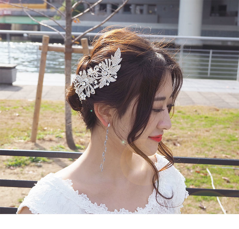 E メール都合よい 貨物輸送無料 コーム 御髪コーム ビジュー 結晶 フラワー ヘア附録 くし 髪飾り 頂ガウン ヘッド佩物 ウエディング 結婚定式 二次典儀 供覧集い ウェディング お色直し ウェディング 小物 前撮り 和装 衣料 浴衣服 ウェディング画像 Daemlu Cl