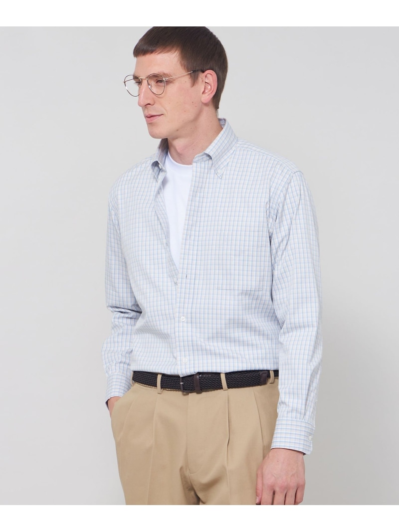 ピンオックスチェックシャツ MACKINTOSH LONDON マッキントッシュ ロンドン トップス シャツ・ブラウス イエロー ブルー【送料無料】[ Fashion]