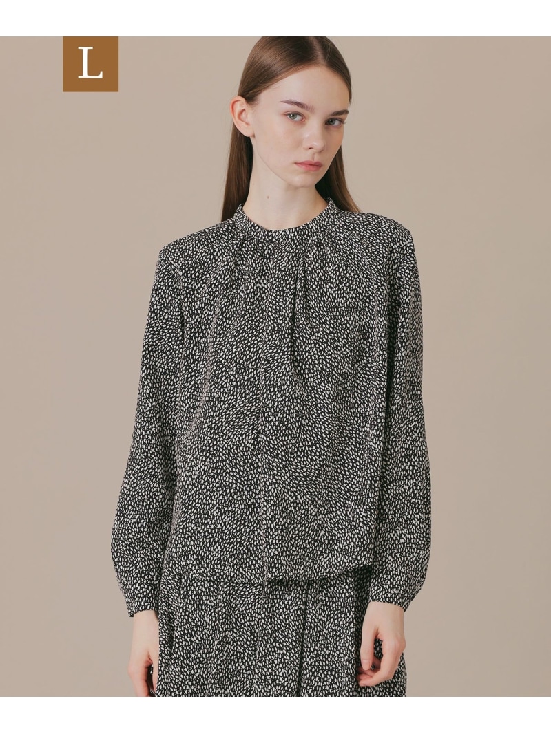 【L】ライスドットプリントブラウス MACKINTOSH LONDON　(L Size) マッキントッシュ ロンドン トップス その他のトップス ブルー ブラック【送料無料】[ Fashion]