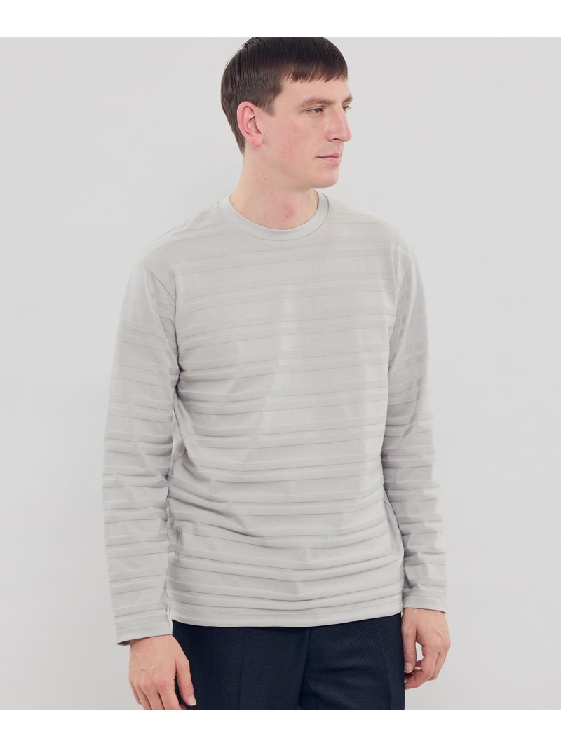 リンクスボーダーロングスリーブTシャツ MACKINTOSH LONDON マッキントッシュ ロンドン トップス カットソー・Tシャツ ホワイト ネイビー【送料無料】[ Fashion]