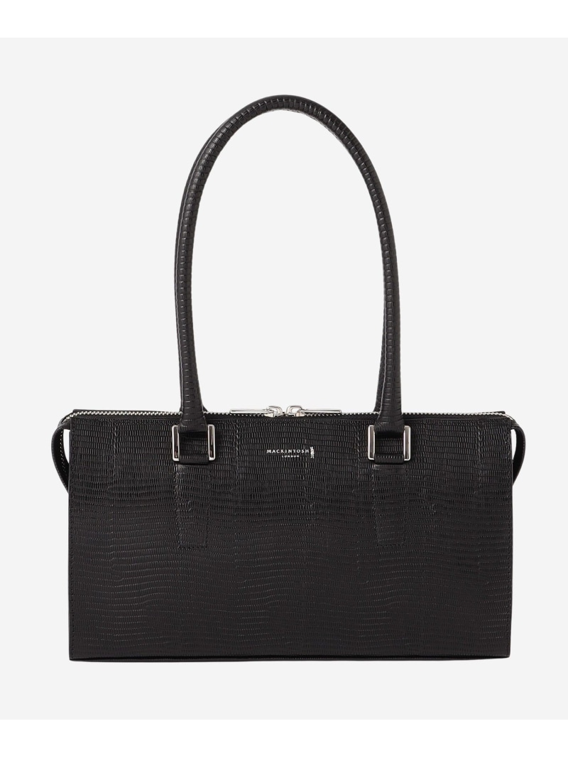 【SALE／22%OFF】【Precious12月号】リザード型押しレザーボストンバッグ MACKINTOSH LONDON マッキントッシュ ロンドン バッグ ボストンバッグ ブラック【RBA_E】【送料無料】[ Fashion] 27,885円