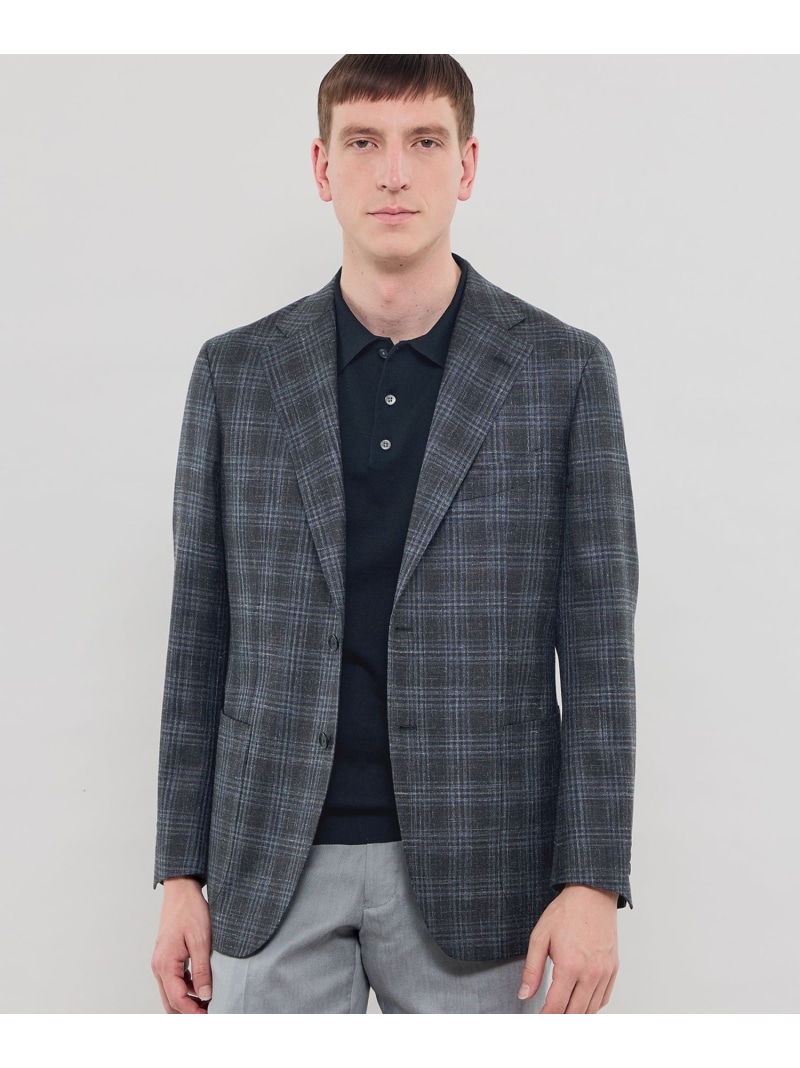 【SALE／20%OFF】【NEW BRIDGE】 【Di Pray/ディプライ】サマーツイードチェックジャケット MACKINTOSH LONDON マッキントッシュ ロンドン ジャケット・アウター その他のジャケット・アウター ブラック【RBA_E】【送料無料】[ Fashion]｜MACKINTOSH LONDON