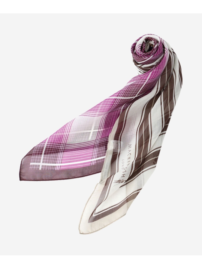 【SALE／20%OFF】【Looped Scarf ループド スカーフ】チェックループドスカーフ MACKINTOSH LONDON マッキントッシュ ロンドン ファッション雑貨 スカーフ・バンダナ ピンク【RBA_E】【送料無料】[ Fashion]