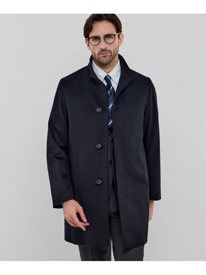 【DUNFORD STAND COLLAR】ウールカシミヤビーバースタンドカラーコート MACKINTOSH LONDON マッキントッシュ ロンドン ジャケット・アウター その他のジャケット・アウター グレー ネイビー【送料無料】[ Fashion]