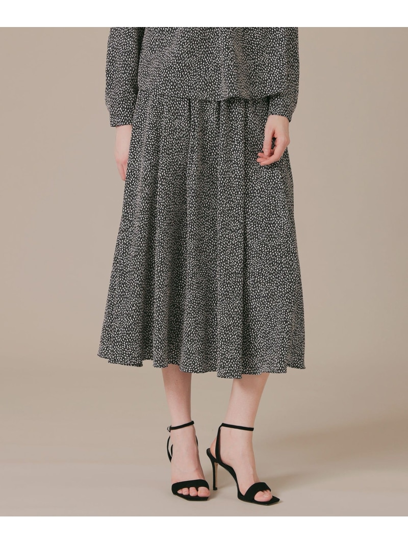 ライスドットプリントスカート MACKINTOSH LONDON マッキントッシュ ロンドン スカート その他のスカート ブルー ブラック【送料無料】[ Fashion]