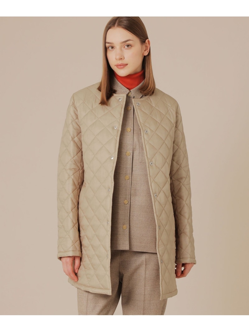 【SALE／37%OFF】【Precious12月号/婦人画報11月号掲載】【TilburyNocollarmiddleティルベリーノーカラーミドル】エアリーキルティングノーカラーコート MACKINTOSH LONDON マッキントッシュ ロンドン ジャケット・アウター その他の【RBA_E】【送料無料】[ Fashion]
