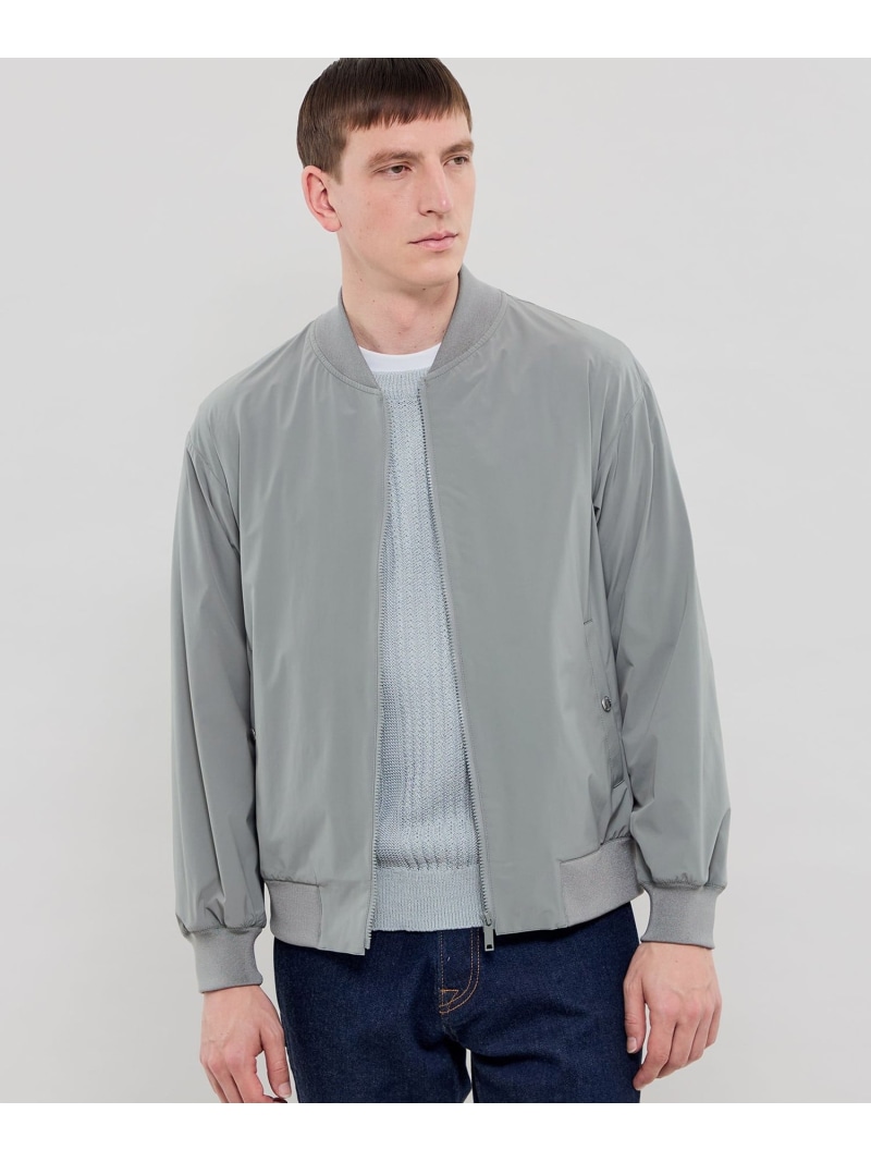 【FEATHER-TECH PAC】【FLEX NYLON】ストレッチナイロンMA-1 MACKINTOSH LONDON マッキントッシュ ロンドン ジャケット・アウター ブルゾン・ジャンパー ネイビー【送料無料】[ Fashion] 47,520円