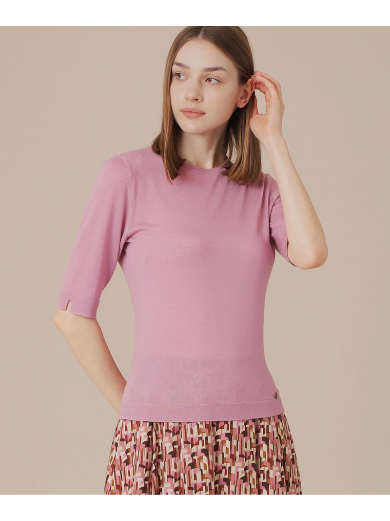 【SALE／25%OFF】カシミヤブレンドソフトニットプルオーバー MACKINTOSH LONDON マッキントッシュ ロンドン トップス ニット ピンク グレー ブラック【RBA_E】【送料無料】[ Fashion]