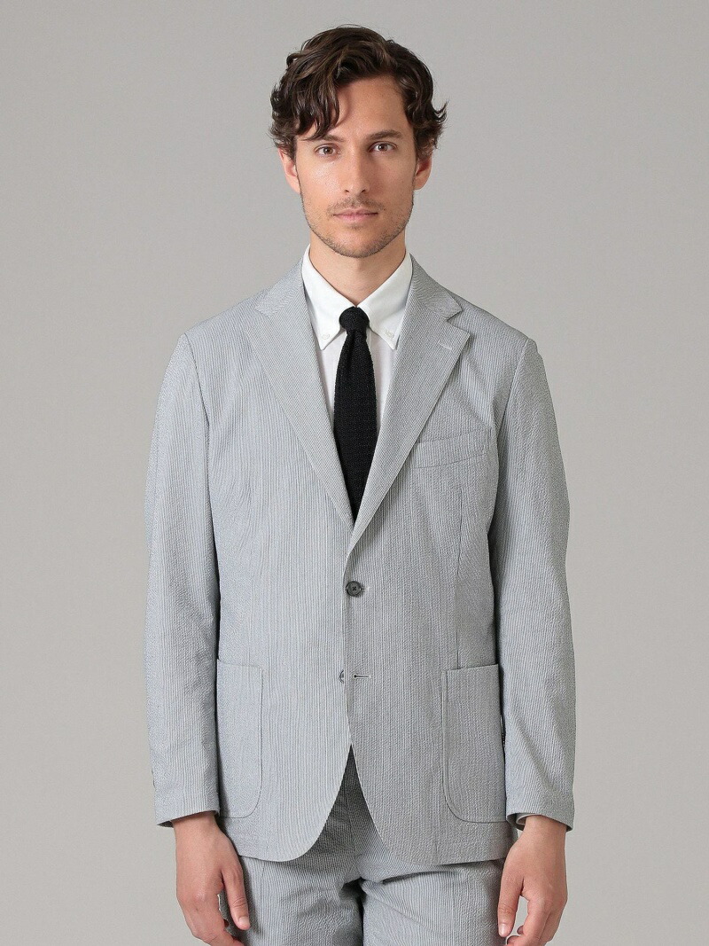 バーゲンで Sale 36 Off New Bridge ストレッチシアサッカージャケット Mackintosh London マッキントッシュ ロンドン コート ジャケット コート ジャケットその他 グレー ネイビー Rba E Rakuten Fashion ブランド品専門の Allengine Cl