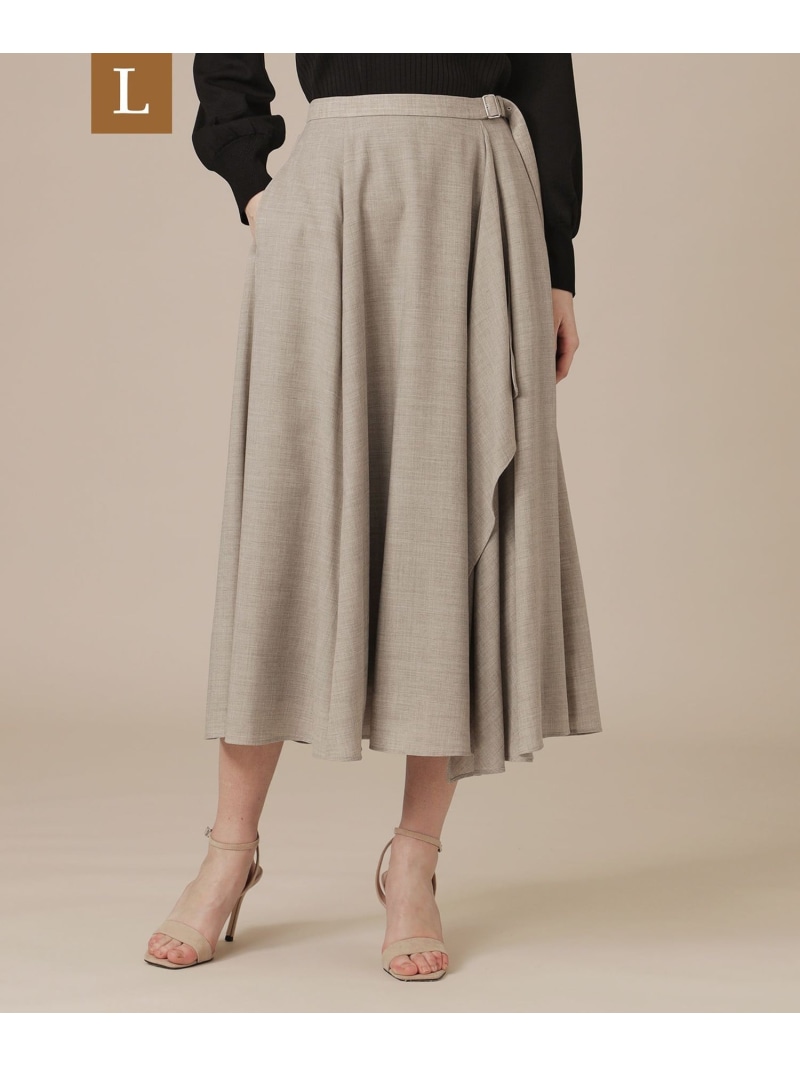 【L】ポリエステルウールビエラスカート MACKINTOSH LONDON　(L Size) マッキントッシュ ロンドン スカート その他のスカート ベージュ ブラック【送料無料】[ Fashion]