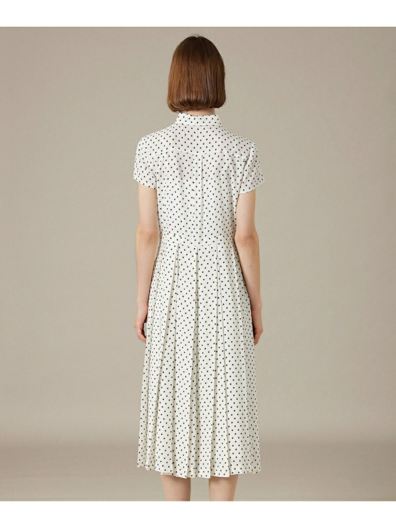 新製品情報も満載 ボックスドットプリントワンピース Fashion ブラック 送料無料 Rakuten ホワイト シャツワンピース ワンピース ロンドン マッキントッシュ London Mackintosh Df3522