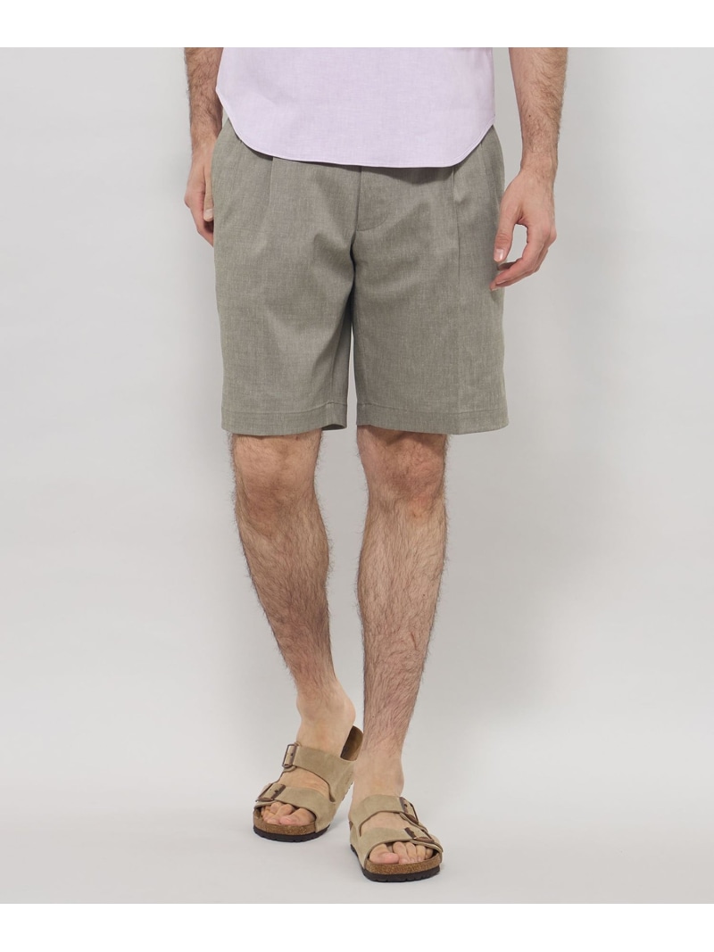 【SALE／25%OFF】【LEON掲載】ラミーストレッチツイルショートパンツ MACKINTOSH LONDON マッキントッシュ ロンドン パンツ その他のパンツ ベージュ ネイビー【RBA_E】【送料無料】[ Fashion]｜MACKINTOSH LONDON