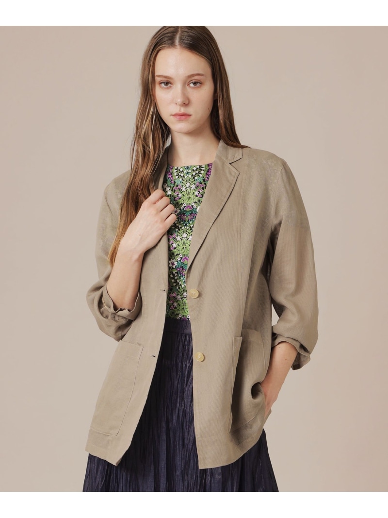 【eclat5月号掲載】シアーコットンドビージャケット MACKINTOSH LONDON マッキントッシュ ロンドン ジャケット・アウター その他のジャケット・アウター ベージュ グレー【送料無料】[ Fashion]