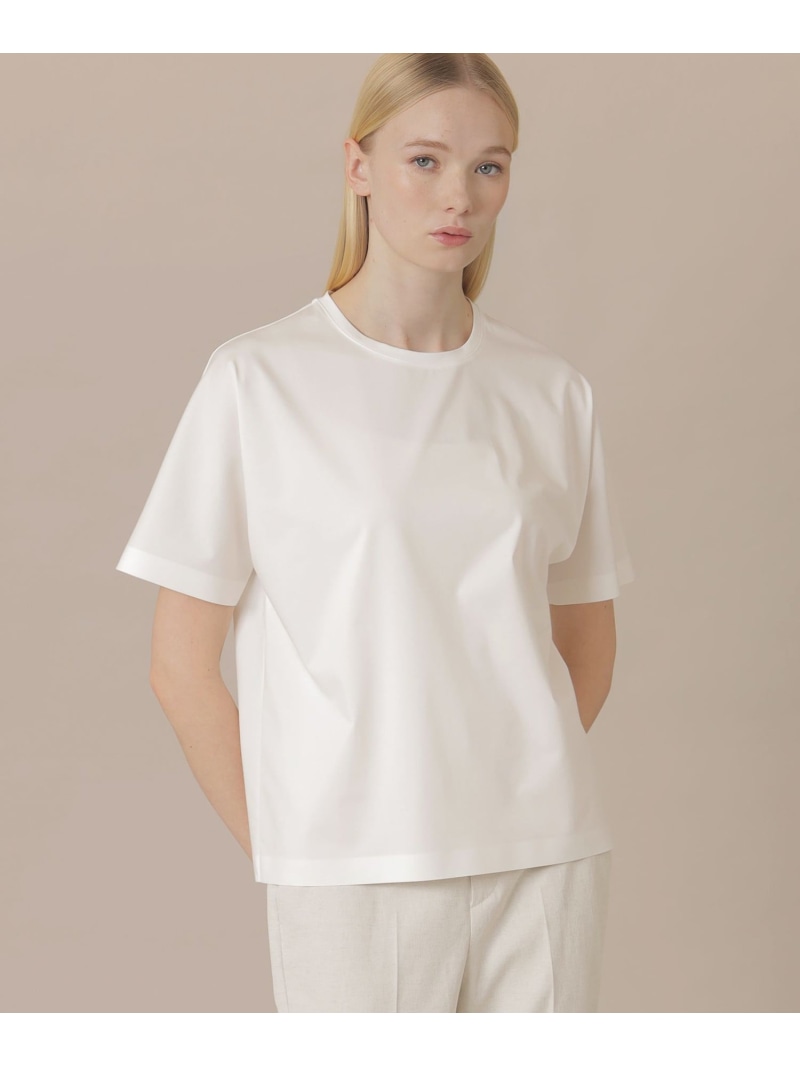 【婦人画報4月号掲載】【The Essential Collection】プレーティング天竺Tシャツ MACKINTOSH LONDON マッキントッシュ ロンドン トップス カットソー・Tシャツ ホワイト ブラック ピンク ベージュ【送料無料】[ Fashion] 12,496円