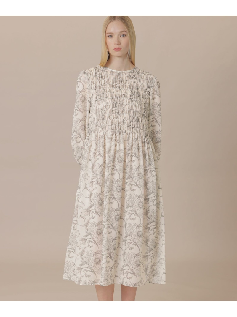 【婦人画報4月号掲載】【BIBURY FLOWER】エッチングバイブリーワンピース MACKINTOSH LONDON マッキントッシュ ロンドン ワンピース・ドレス ワンピース ホワイト【送料無料】[ Fashion] 46,200円