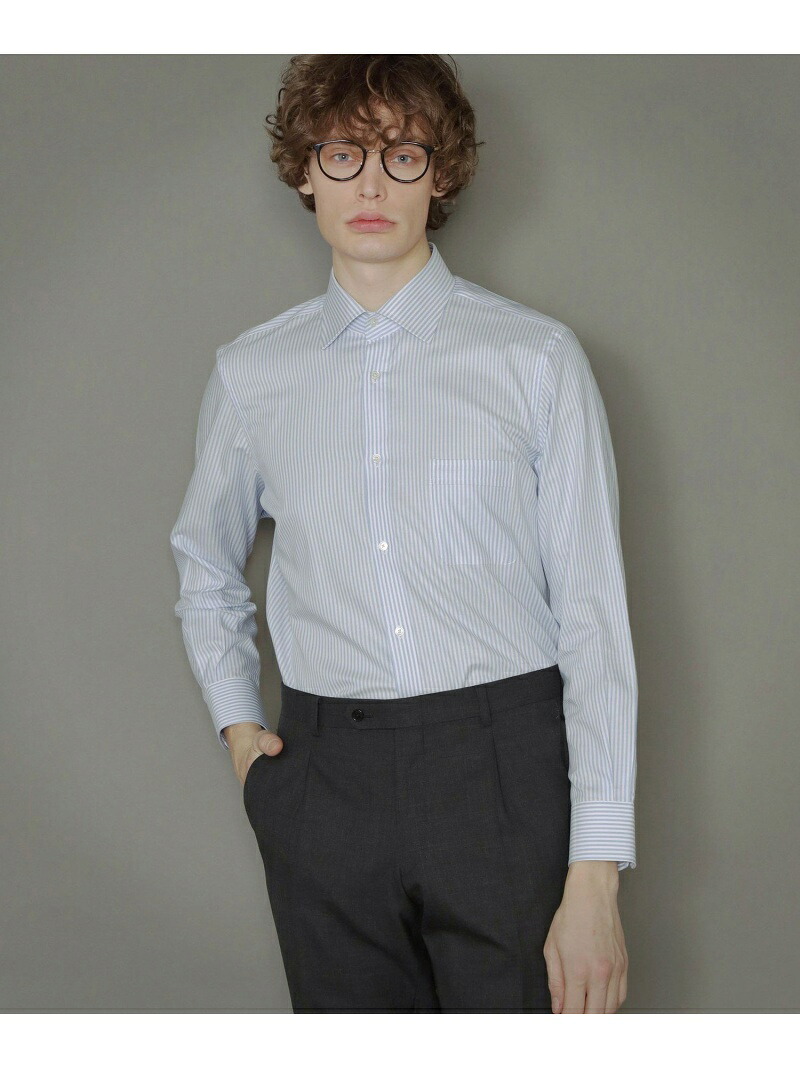 オックスフォードキャンディーストライプセミワイドドレスシャツ MACKINTOSH LONDON マッキントッシュ ロンドン トップス シャツ・ブラウス ブルー【送料無料】[ Fashion] 17,963円