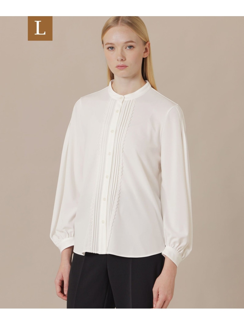 【L】トリアセテートドライポンチブラウス MACKINTOSH LONDON　(L Size) マッキントッシュ ロンドン トップス その他のトップス グレー ホワイト【送料無料】[ Fashion]