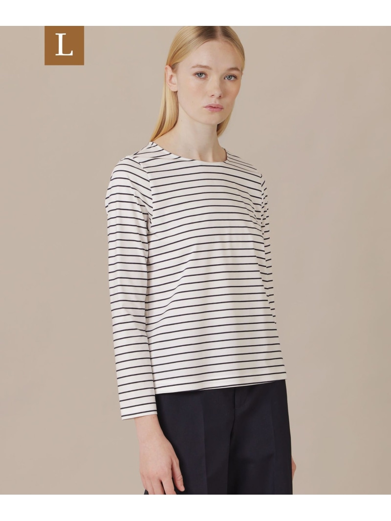 【L】【The Essential Collection】プレーティング天竺ボーダープルオーバー MACKINTOSH LONDON　(L Size) マッキントッシュ ロンドン トップス その他のトップス ネイビー ブルー【送料無料】[ Fashion]