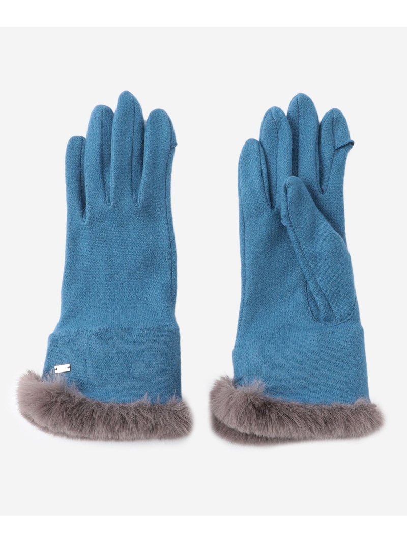 【SALE／31%OFF】【Precious12月号】カシミヤニットグローブ MACKINTOSH LONDON マッキントッシュ ロンドン ファッション雑貨 手袋 ブラック ブルー ベージュ【RBA_E】【送料無料】[ Fashion]