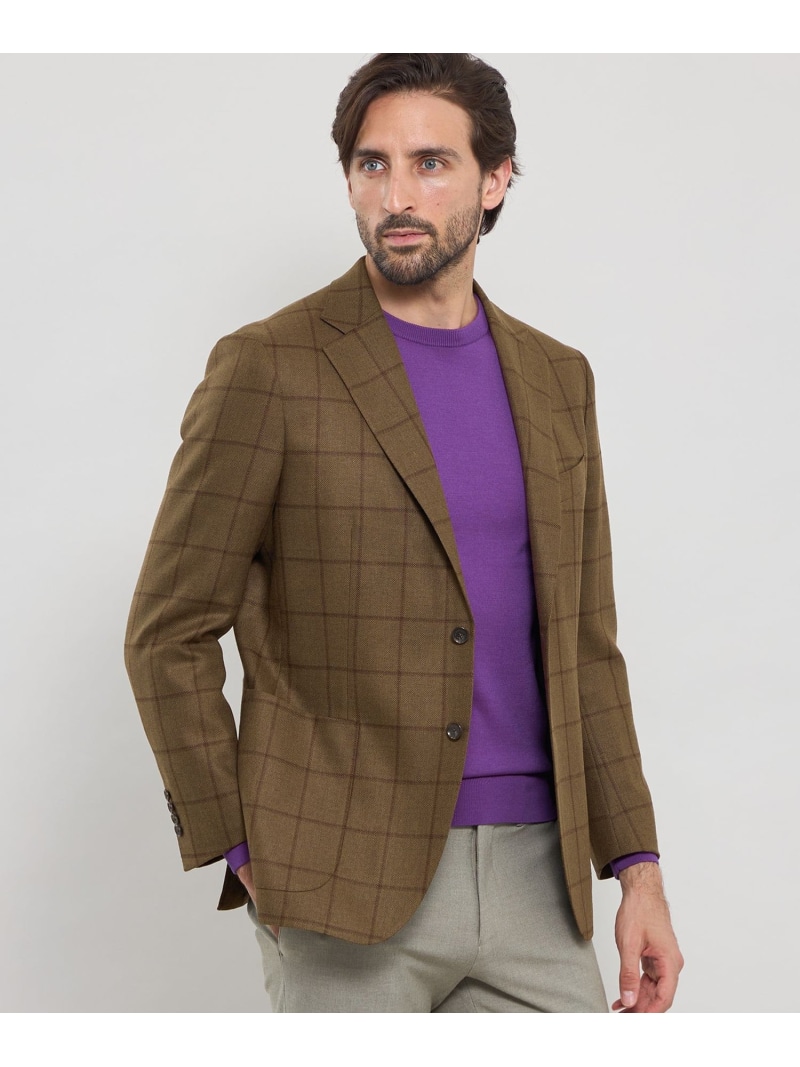 【SALE／40%OFF】【NEW BRIDGE】 【Di Pray/ディプレイ】シルクツイードウインドーペーンジャケット MACKINTOSH LONDON マッキントッシュ ロンドン ジャケット・アウター テーラードジャケット・ブレザー ベージュ【RBA_E】【送料無料】[ Fashion]