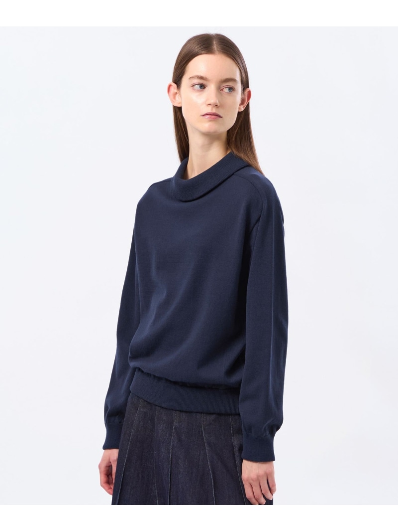 【SALE／18%OFF】バイカラーロールニット MACKINTOSH PHILOSOPHY マッキントッシュ フィロソフィー トップス ニット ネイビー ベージュ グリーン【RBA_E】【送料無料】[ Fashion]