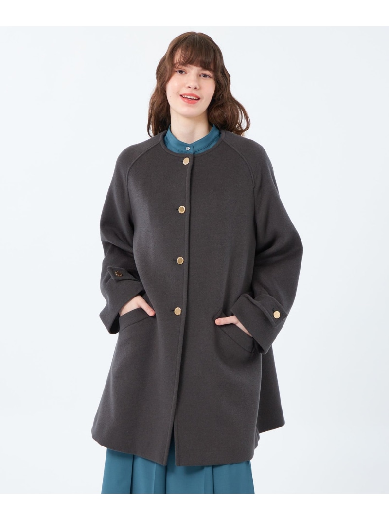 【WELBURY NO COLLAR(ウェルベリーノーカラー)】ウールメルトン製 MACKINTOSH PHILOSOPHY マッキントッシュ フィロソフィー ジャケット・アウター その他のジャケット・アウター ホワイト グレー ブラウン ネイビー【送料無料】[ Fashion] 47,520円