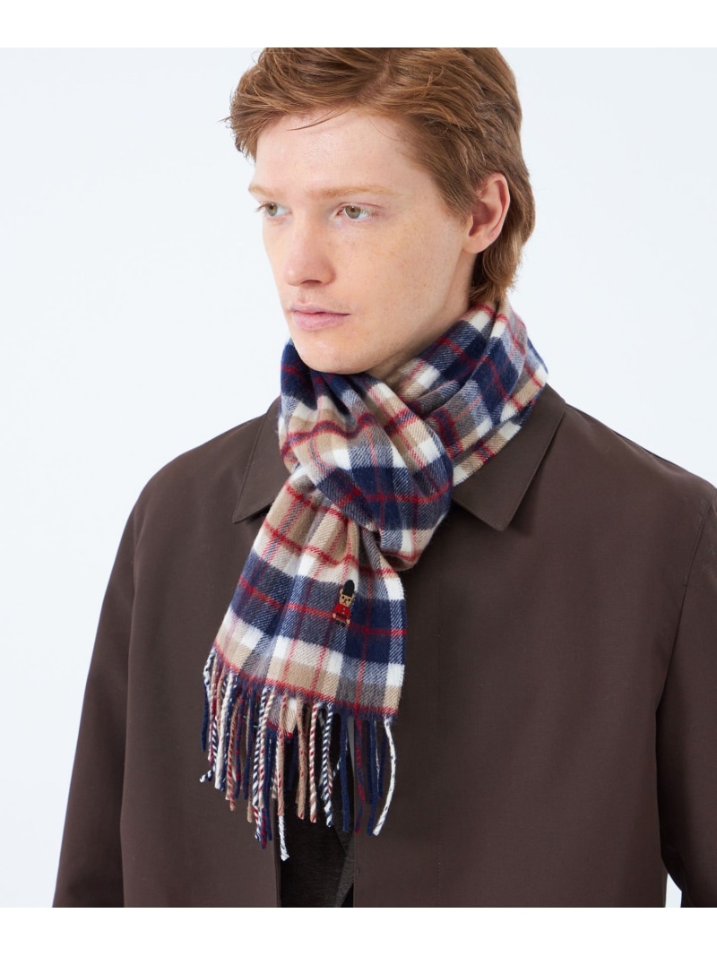 【SALE／36%OFF】バッキンガムベア ウォッシャブルウールカシミヤ チェックマフラー MACKINTOSH PHILOSOPHY マッキントッシュ フィロソフィー ファッション雑貨 マフラー・ストール・ネックウォーマー ベージュ【RBA_E】【送料無料】[ Fashion]