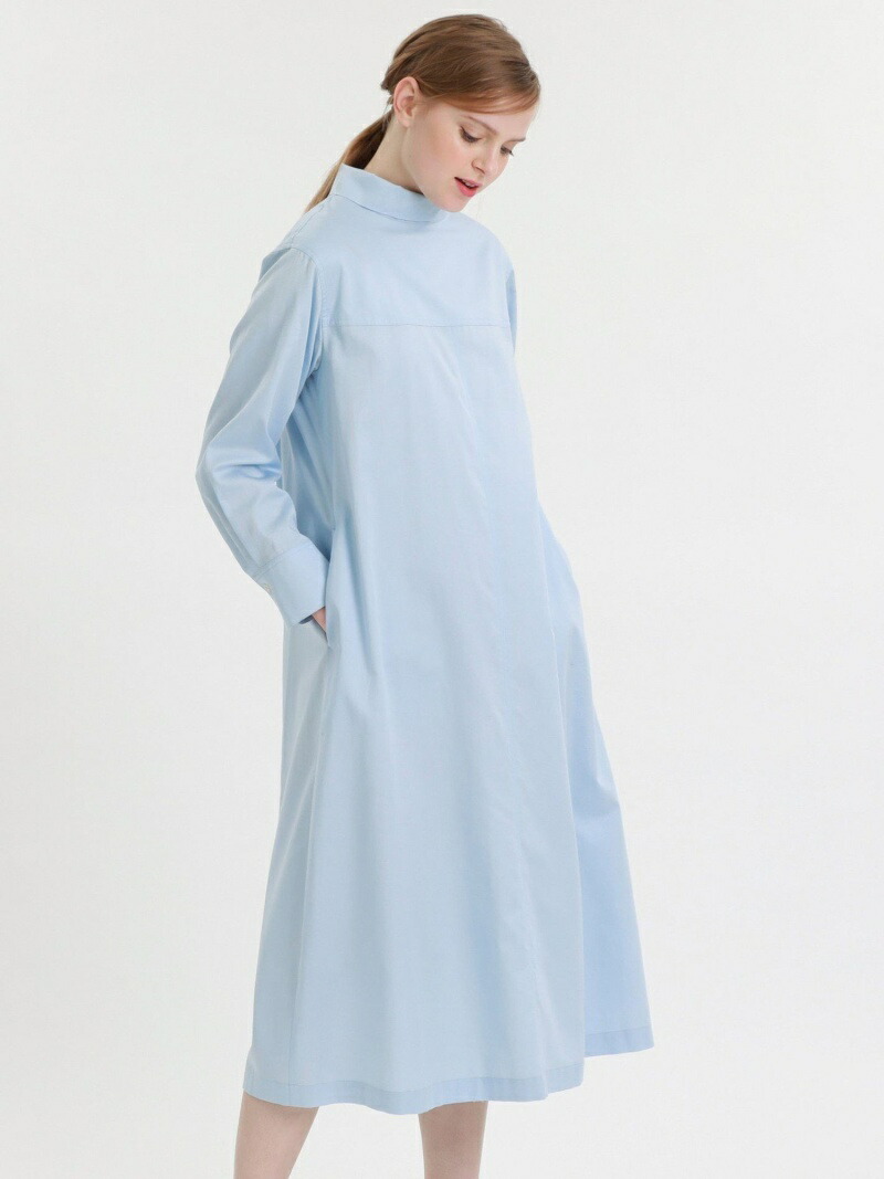 パウダリーサテンワンピース Mackintosh Philosophy Women マッキントッシュ フィロソフィー ワンピース シャツワンピース ホワイト ブルー 送料無料 Rakuten Fashion Littlethaicafe Com