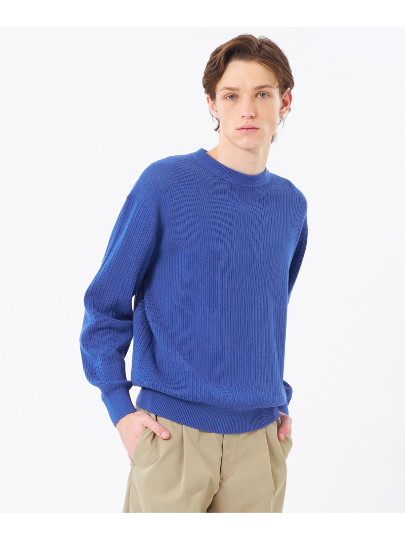 クルーネックプルオーバー 畔調ファインニット MACKINTOSH PHILOSOPHY マッキントッシュ フィロソフィー トップス ニット ベージュ オレンジ ブルー ネイビー【送料無料】[ Fashion]