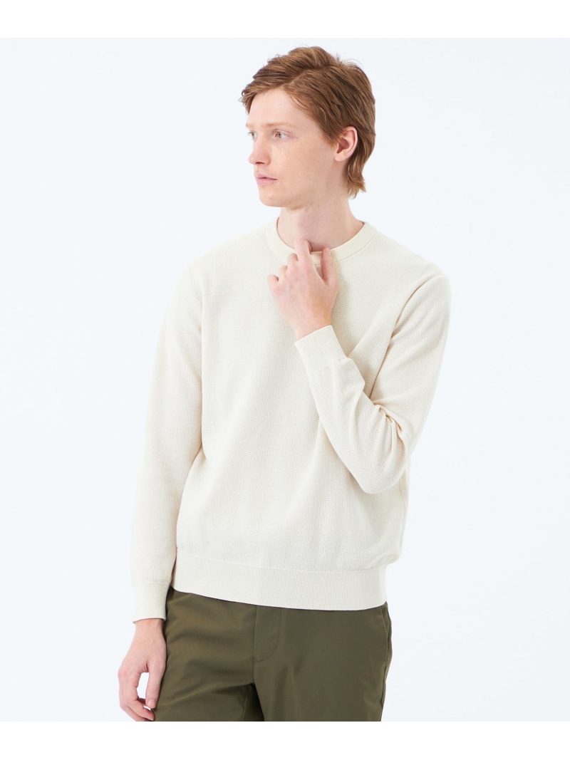 【SALE／30%OFF】14G カノコ風ジャカード クルーネックニット MACKINTOSH PHILOSOPHY マッキントッシュ フィロソフィー トップス ニット パープル グリーン ベージュ ネイビー【RBA_E】【送料無料】[ Fashion]