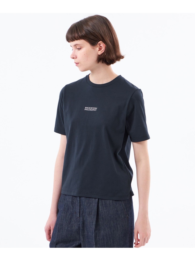 【WEB\u0026構成要素バス発着場押さえる】第一義的ロゴタイプT MACKINTOSH PHILOSOPHY マッキントッシュ 哲学 トップス カットソー・プルオーバー 黒いこと 白いこと 米国海軍【貨物輸送無料】[ Fashion]