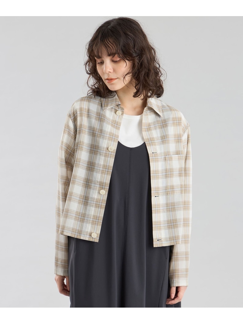 GREY LABEL シアーチェックHARLTON MACKINTOSH PHILOSOPHY マッキントッシュ フィロソフィー ジャケット・アウター ブルゾン・ジャンパー ネイビー ベージュ【送料無料】[ Fashion]｜MACKINTOSH PHILOSOPHY