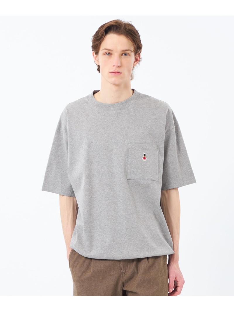 【SALE／21%OFF】【WEB&一部店舗限定】BUCKINGHAM BEAR スピンドルTシャツ コンパクトスムース MACKINTOSH PHILOSOPHY マッキントッシュ フィロソフィー トップス カットソー・Tシャツ ネイビー ブルー ホワイト グレー【RBA_E】【送料無料】[ Fashion]｜MACKINTOSH PHILOSOPHY