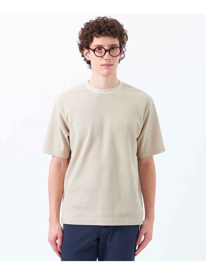 【SALE／21%OFF】ミニケーブル クルーネックTシャツ MACKINTOSH PHILOSOPHY マッキントッシュ フィロソフィー トップス カットソー・Tシャツ ブラック ホワイト ベージュ【RBA_E】【送料無料】[ Fashion]