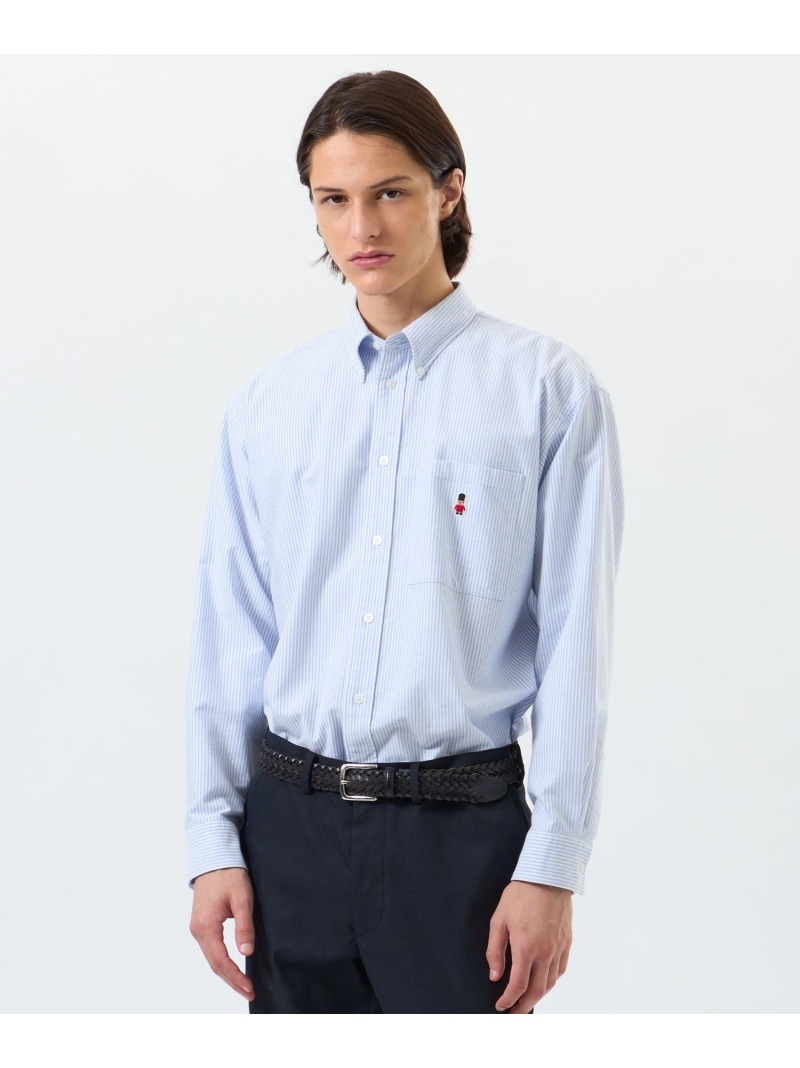 【SALE／50%OFF】バッキンガムベア オーバーサイズボタンダウンシャツ 無地/柄バリエーション MACKINTOSH PHILOSOPHY マッキントッシュ フィロソフィー トップス シャツ・ブラウス グレー ブルー ホワイト【RBA_E】【送料無料】[ Fashion]