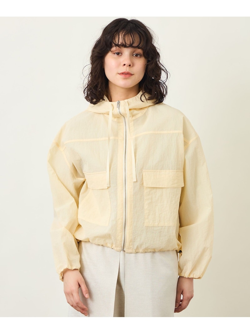 GREY LABEL シアーフーデットブルゾン MACKINTOSH PHILOSOPHY マッキントッシュ フィロソフィー ジャケット・アウター ブルゾン・ジャンパー ホワイト ベージュ【送料無料】[ Fashion]