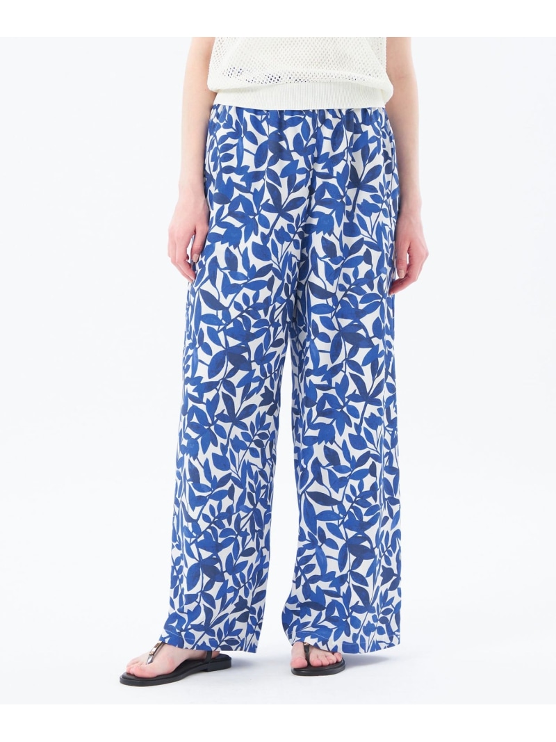【SALE／16%OFF】リーフプリントイージーパンツ MACKINTOSH PHILOSOPHY マッキントッシュ フィロソフィー パンツ その他のパンツ ブルー【RBA_E】【送料無料】[ Fashion]