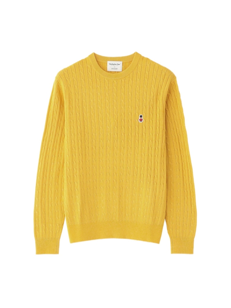 【SALE／50%OFF】【WEB\u0026構成要素バス発着場押さえる】バッキンガムベア 有線テレビ クルーネックプルオーバー MACKINTOSH PHILOSOPHY マッキントッシュ 哲学 トップス 編み物 青碧 黄色 米国海軍 白いこと 赤いこと【RBA_E】【貨物輸送無料】[ Fashion]