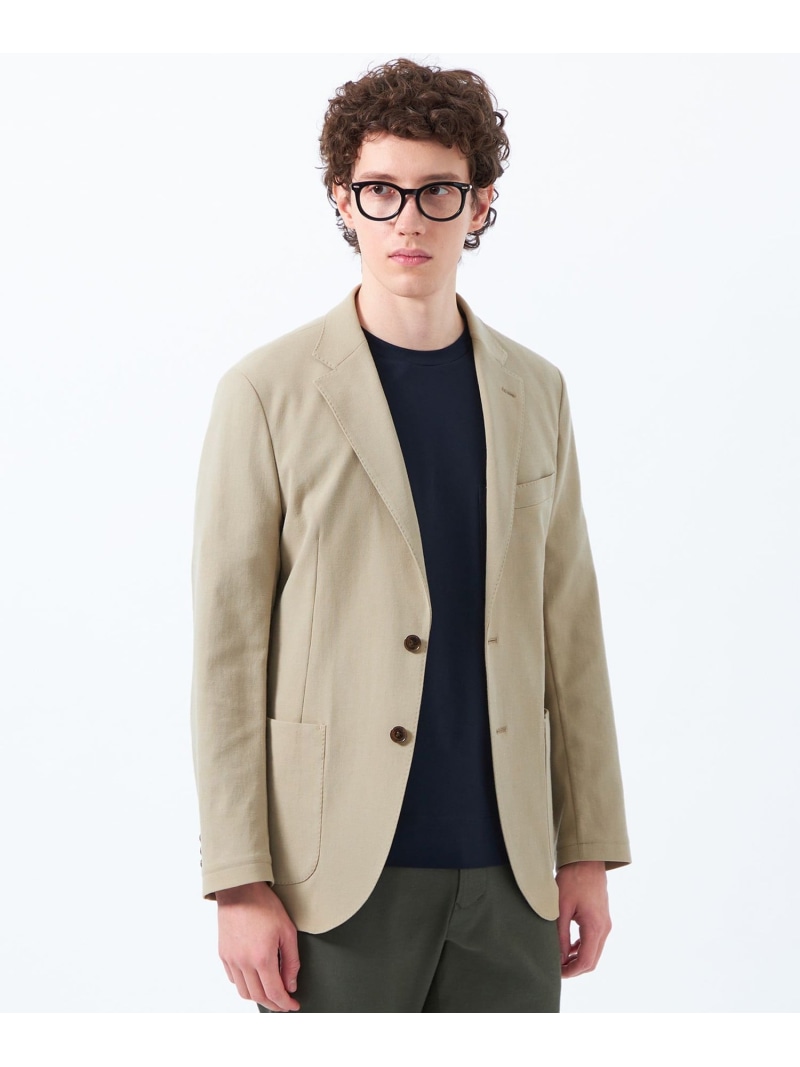 【SALE／51%OFF】ドライストレッチオックス イージージャケット MACKINTOSH PHILOSOPHY マッキントッシュ フィロソフィー ジャケット・アウター テーラードジャケット・ブレザー ネイビー ベージュ【RBA_E】【送料無料】[ Fashion]