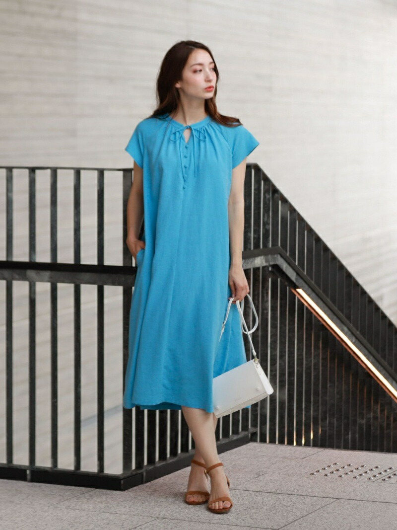 新しいコレクション 楽天市場 フロントリボンリネンワンピース Mackintosh Philosophy Women マッキントッシュ フィロソフィー ワンピース シャツワンピース ブルー ネイビー パープル 送料無料 Rakuten Fashion Mackintosh Philosophy 絶対一番安い Www