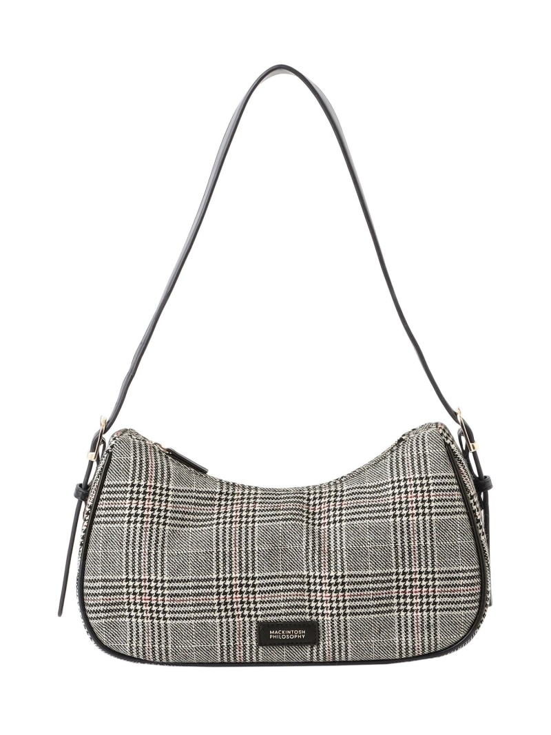 【SALE／20%OFF】チェックツイードミニホーボーバッグ MACKINTOSH PHILOSOPHY マッキントッシュ フィロソフィー バッグ ショルダーバッグ グレー ブラウン【RBA_E】【送料無料】[ Fashion]｜MACKINTOSH PHILOSOPHY