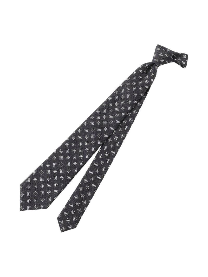 【SALE／14%OFF】スクエア小紋 レギュラータイ MACKINTOSH PHILOSOPHY マッキントッシュ フィロソフィー スーツ・フォーマル ネクタイ・蝶ネクタイ ネイビー グレー【RBA_E】【送料無料】[ Fashion]