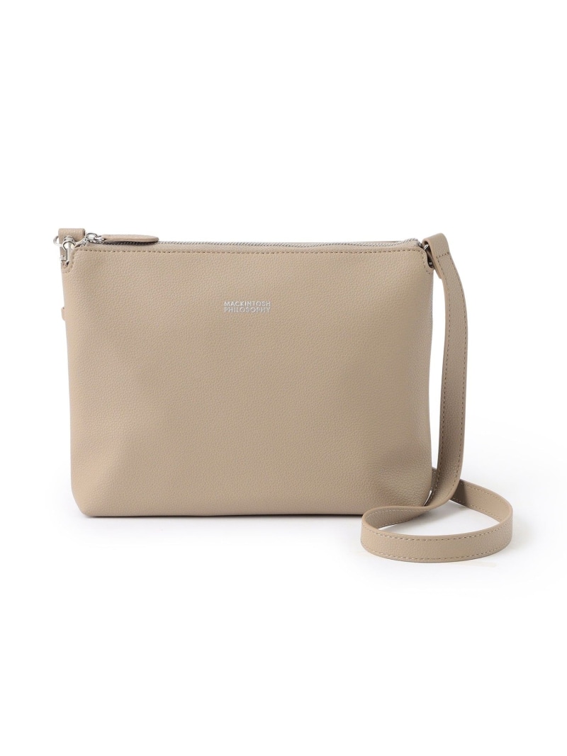 シンセティックシュリンクレザー 2WAYショルダーバッグ MACKINTOSH PHILOSOPHY マッキントッシュ フィロソフィー バッグ ショルダーバッグ ブラック ブルー ベージュ【送料無料】[ Fashion]
