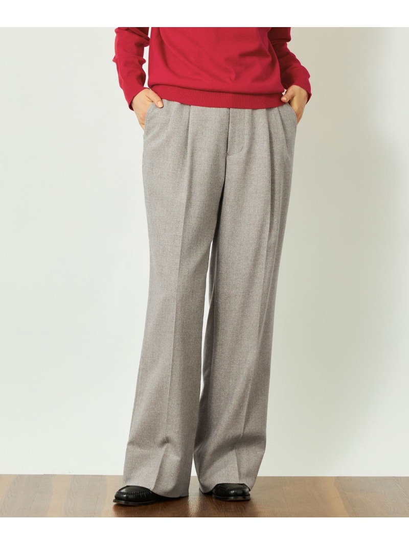 【SALE／30%OFF】GREY LABEL タックプリーツワイドパンツ MACKINTOSH PHILOSOPHY マッキントッシュ 哲学 ズボン下 スラックス・御召しものズボン下 薄墨色 米国海軍【RBA_E】【貨物輸送無料】[ Fashion]