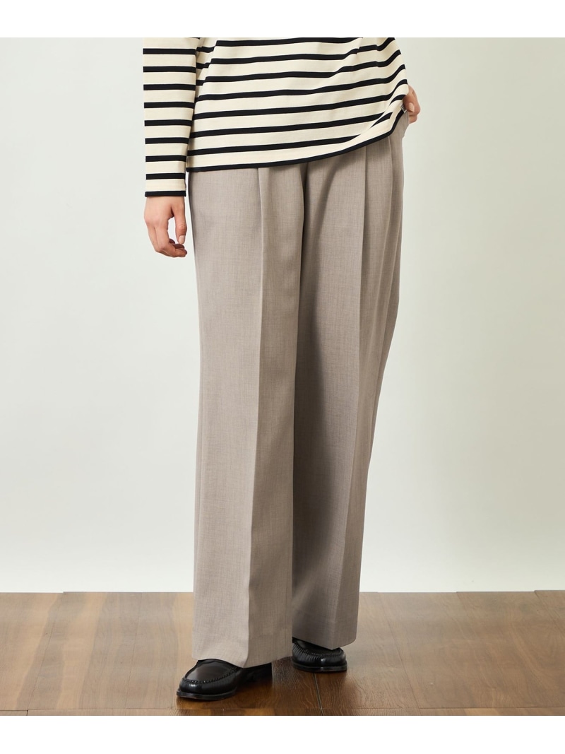 【SALE／20%OFF】GREY LABEL 2プリーツワイドスラックス MACKINTOSH PHILOSOPHY マッキントッシュ 哲学 ズボン下 スラックス・御召しものズボン下 赤銅色 薄墨色【RBA_E】【貨物輸送無料】[ Fashion]