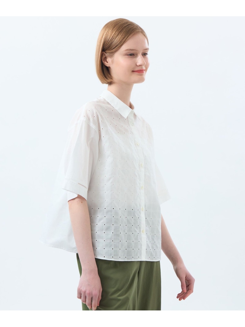 【SALE／18%OFF】スクエアレースブラウス MACKINTOSH PHILOSOPHY マッキントッシュ フィロソフィー トップス シャツ・ブラウス ブラック ホワイト【RBA_E】【送料無料】[ Fashion]