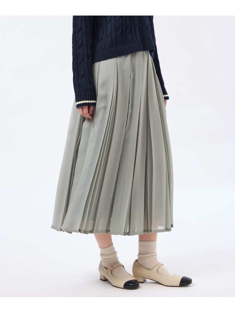 【SALE／16%OFF】【WEB&一部店舗限定】【WILLINGHAM SKIRT(ウィリングハムスカート)】トリプルプリーツ MACKINTOSH PHILOSOPHY マッキントッシュ フィロソフィー スカート その他のスカート ブルー ネイビー【RBA_E】【送料無料】[ Fashion]｜MACKINTOSH PHILOSOPHY